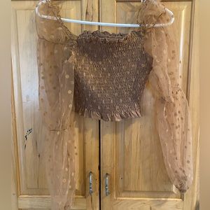 Shein size S long sleeve crop top